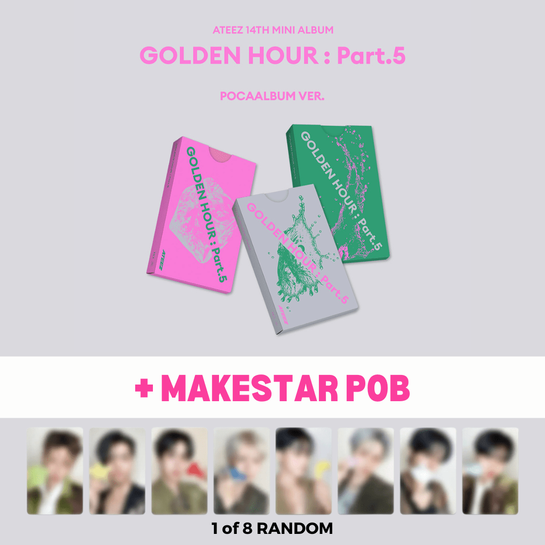 ATEEZ GOLDEN HOUR Part.5 POCAALBUM Ver. – 3 Versions, 4 Random ATEEZ GOLDEN HOUR Part.5 POCAALBUM Ver. – 3 Versions, 4 Random