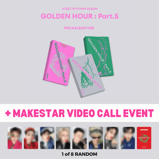 Ateez Golden Hour Part 5 Poca Pre-Order Makestar Video Call Event 