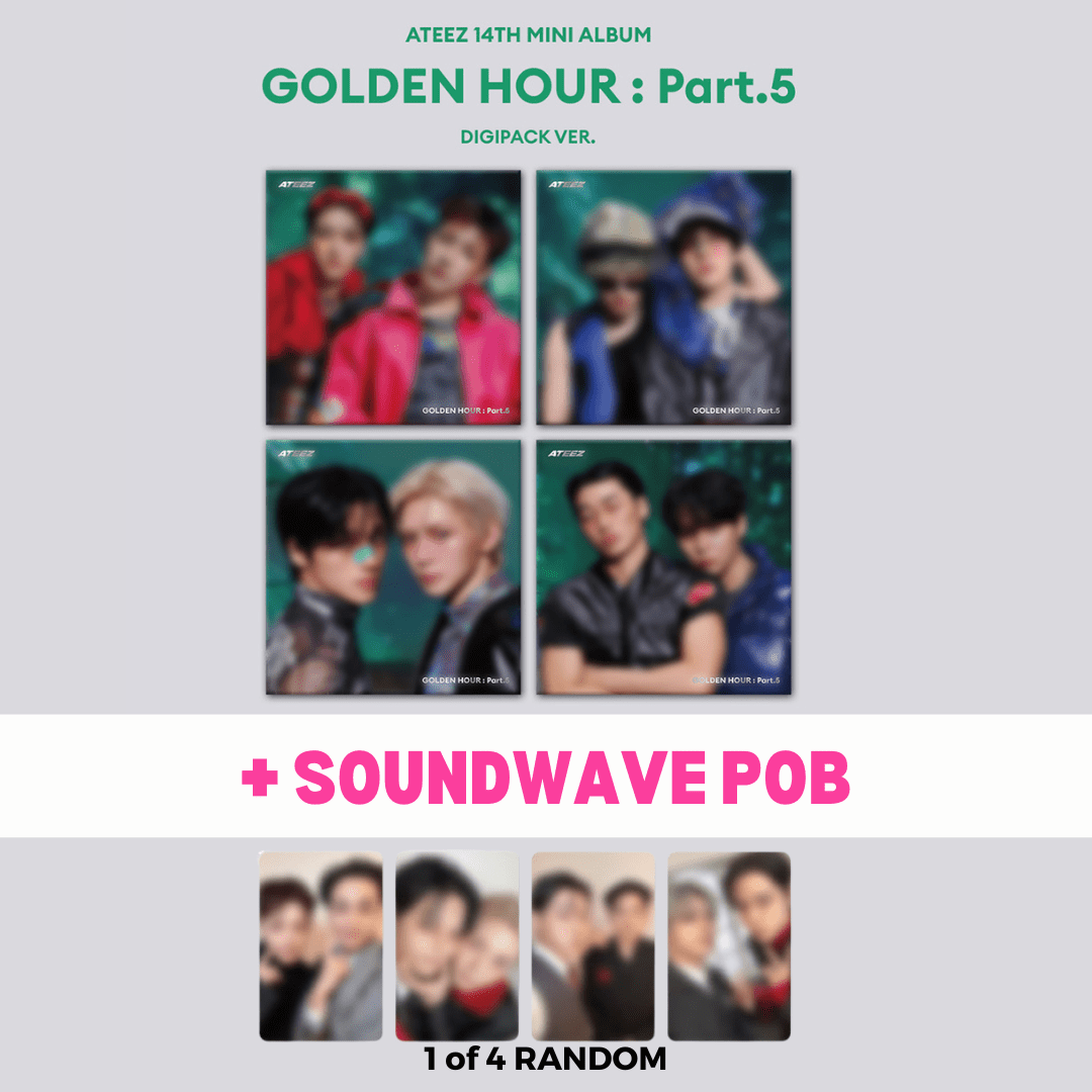 ATEEZ GOLDEN HOUR Part.5 Unit Digipack Ver – 4 Unit Versions ATEEZ GOLDEN HOUR Part.5 Unit Digipack Ver – 4 Unit Versions