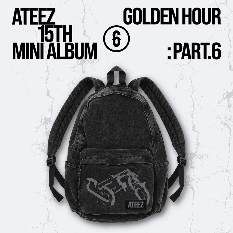 [PRE-ORDER] ATEEZ - GOLDEN HOUR : Part.6 Washed Backpack