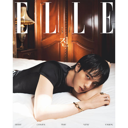Jin Elle Korea Magazine August Edition BTS Pre-Order B Cover