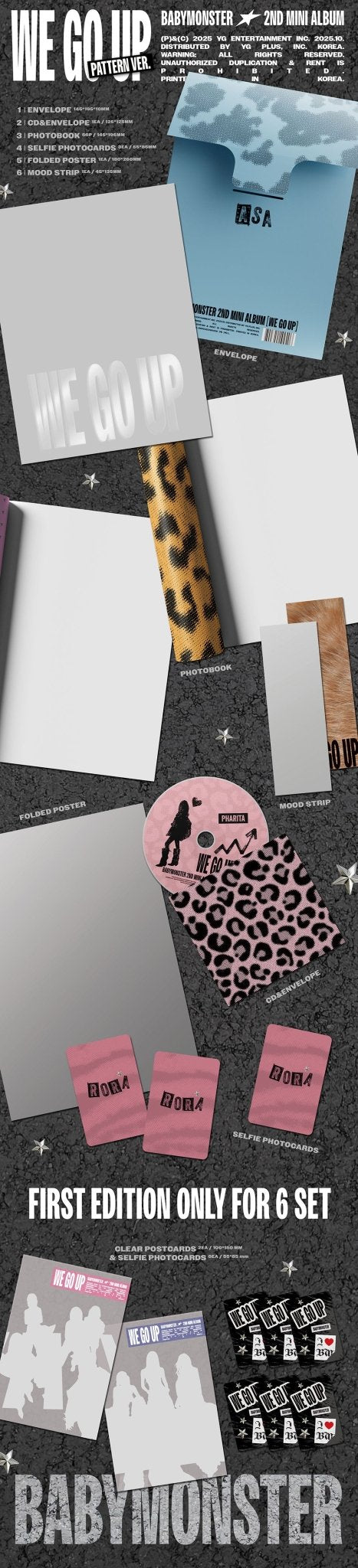 BABYMONSTER WEGOUP アルバム 特典付き BABYMONSTER 2nd MINI ALBUM [WE GO UP]【日本限定特典付輸入盤