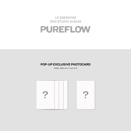 Le Sserafim Pureflow Part 1 2nd Studio album Pop Up Exclusive Compact Version Photocard