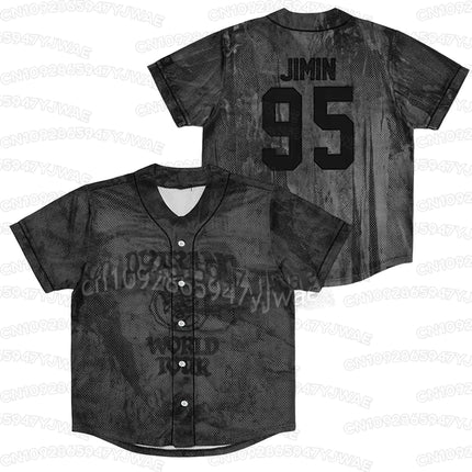 Buy BTS ARIRANG World Tour Baseball Jersey Shirt Fanmade | Kpop