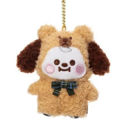 BTS BT21 Baby Ribbon Teddy Bear Plush Doll fanmade plush keychain chimmy