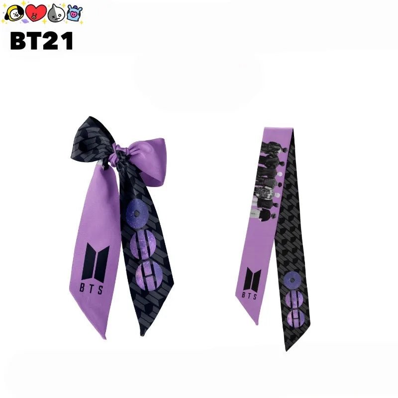 BTS BT21  Concert Fashion Hair Ribbon Scarf