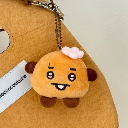 BTS BT21 Plush Doll Keychain – Cute Kpop Plush Bag Charm