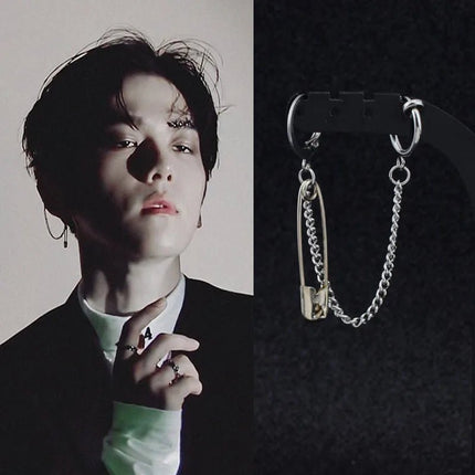 BTS Suga Paper Chain Dangle Earrings STYLE 10
