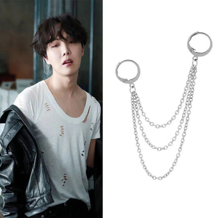 BTS Suga Paper Chain Dangle Earrings STYLE 11