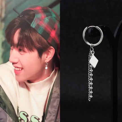 BTS Suga Paper Chain Dangle Earrings STYLE 12