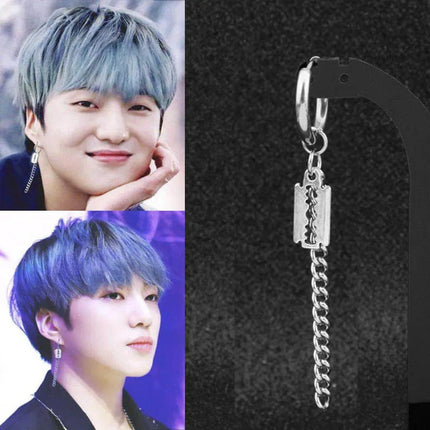 BTS Suga Paper Chain Dangle Earrings STYLE 19