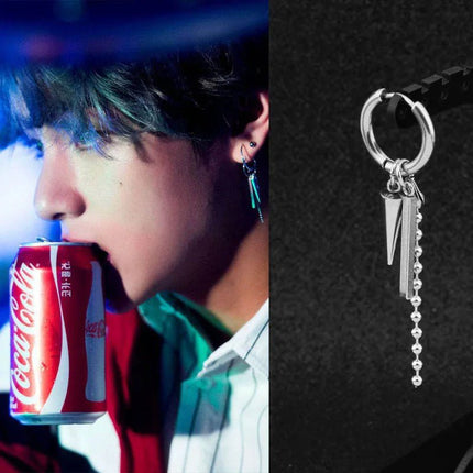 BTS Suga Paper Chain Dangle Earrings STYLE 2