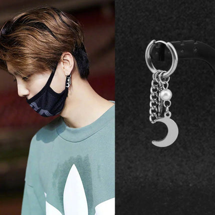 BTS Suga Paper Chain Dangle Earrings STYLE 21
