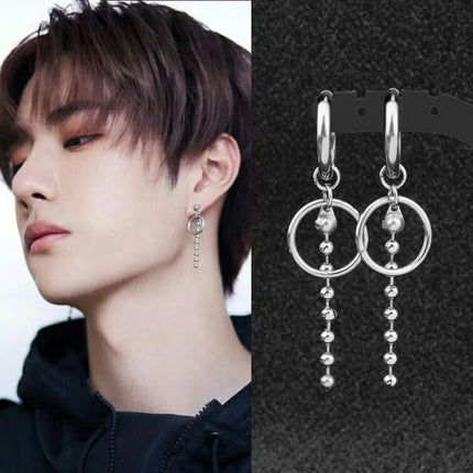BTS Suga Paper Chain Dangle Earrings STYLE 31