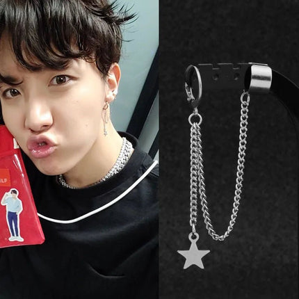 BTS Suga Paper Chain Dangle Earrings STYLE 32