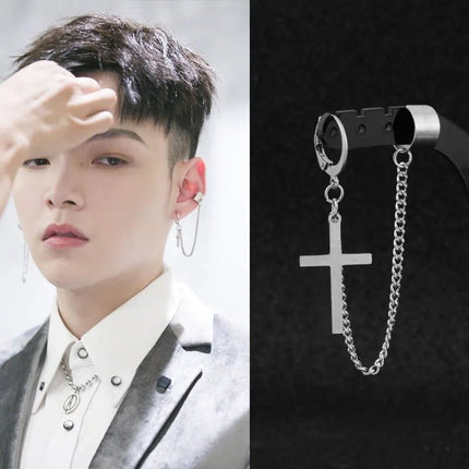 BTS Suga Paper Chain Dangle Earrings