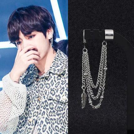 BTS Suga Paper Chain Dangle Earrings STYLE 34