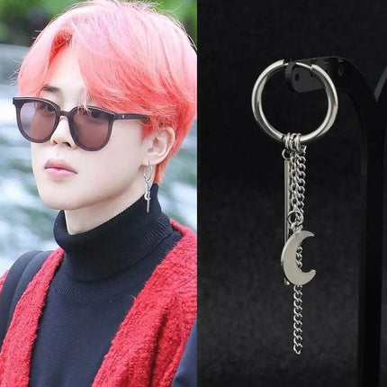 BTS Suga Paper Chain Dangle Earrings STYLE 35