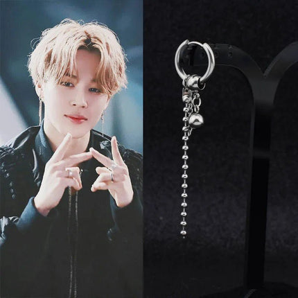 BTS Suga Paper Chain Dangle Earrings STYLE 6