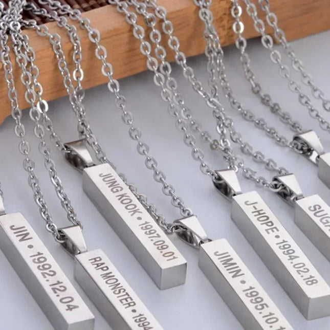 BTS Bias Stainless Steel Necklace