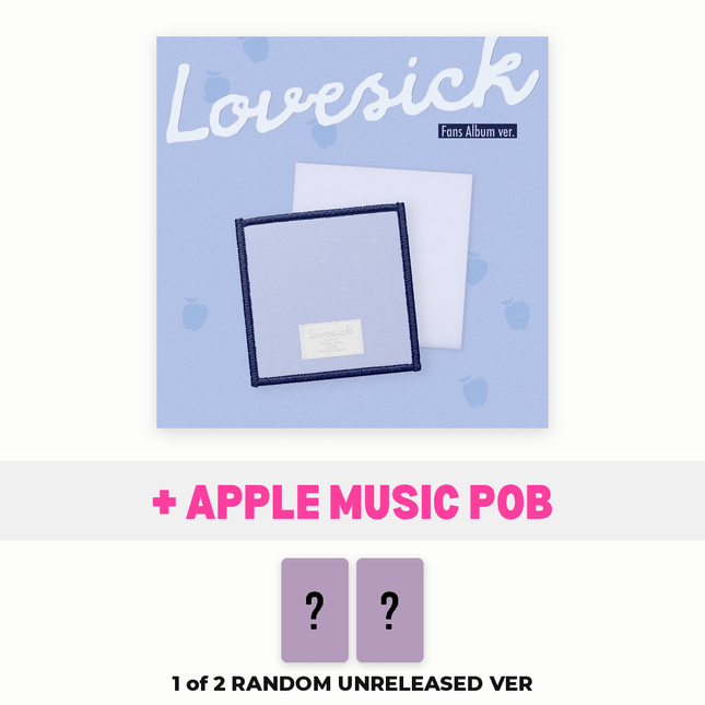 Chaeryeong Lovesick FANS ALBUM Ver. with Apple Music POB – 1 of 2 random unreleased photocards
