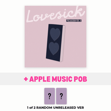 Chaeryeong Lovesick POCAALBUM B Ver. with Apple Music POB – 1 of 2 random unreleased photocards