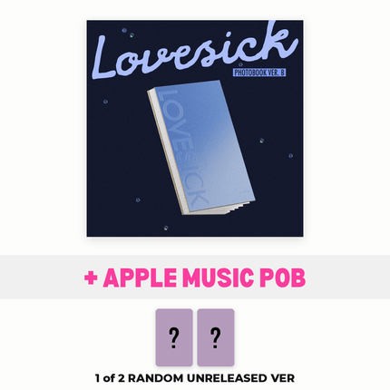 Chaeryeong Lovesick Photobook B Ver. with Apple Music POB – 1 of 2 random unreleased photocards