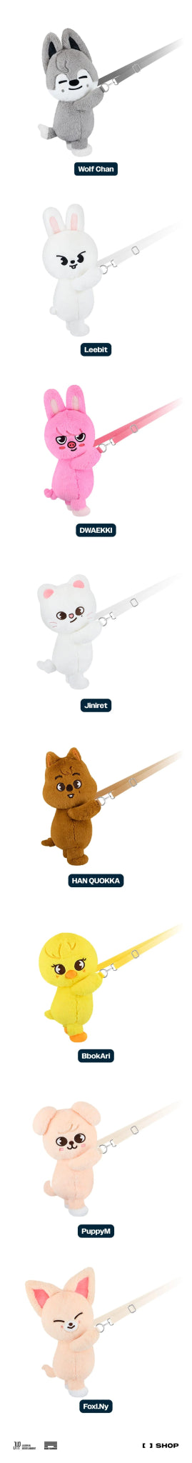 STRAY KIDS dominATE / celebrate SKZOO Plush Bag (Official STRAY KIDS dominATE / celebrate SKZOO Plush Bag (Official