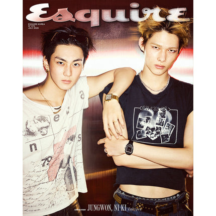 Enhypen Jungwon Ni-Ki Esquire Korea Magazine July Issue 2026 Pre-Order E Version
