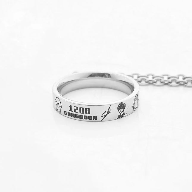 ENHYPEN Bias Member Signature Ring Necklace SUNGHOON