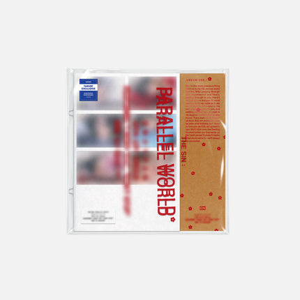 ENHYPEN THE SIN : PARALLEL WORLD hello82 Exclusive DREAM Ver. – red PARALLEL WORLD album in clear PVC sleeve with hello82 Exclusive sticker, official U.S. release