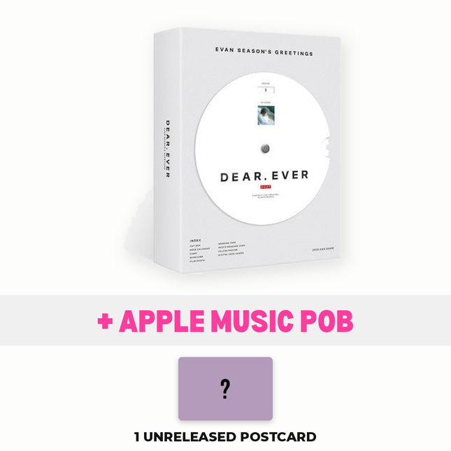 EVAN 2027 Season's Greetings DEAR. EVER with Apple Music pre-order benefit, 1 unreleased postcard