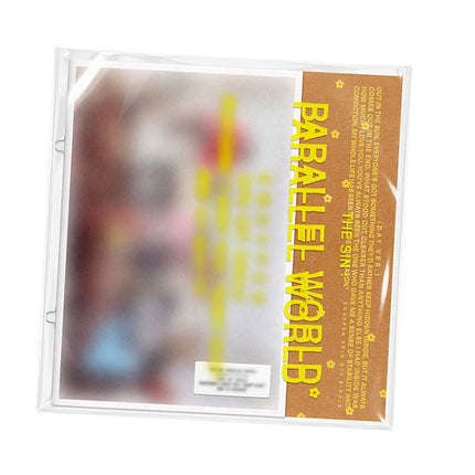 ENHYPEN THE SIN : PARALLEL WORLD DAY Ver. album in PVC sleeve with kraft panel and PARALLEL WORLD lettering