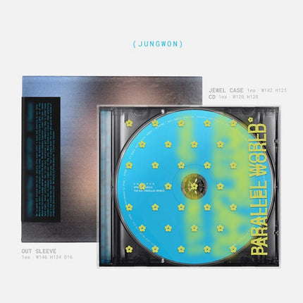 ENHYPEN Jungwon THE SIN : PARALLEL WORLD ENGENE Ver. NIGHT version, black jewel case and Jungwon outsleeve