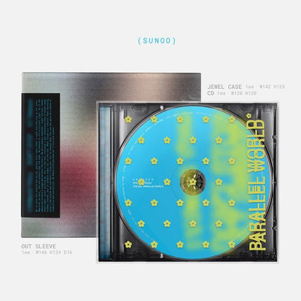 ENHYPEN Sunoo THE SIN : PARALLEL WORLD ENGENE Ver. NIGHT version, black jewel case and Sunoo outsleeve