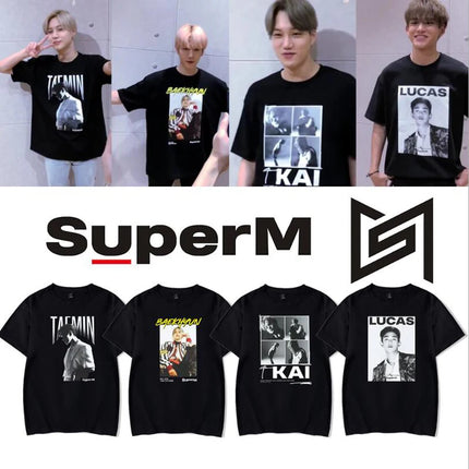 superM Member Black T-Shirt
