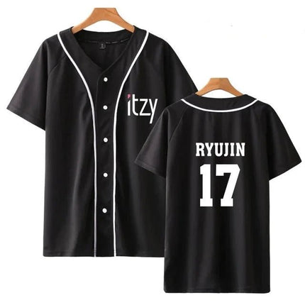 ITZY Bias Member Baseball T-shirt RYUJIN