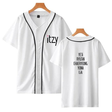 ITZY Bias Member Baseball T-shirt WHITE ITZY