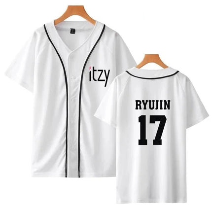 ITZY Bias Member Baseball T-shirt RYUJIN