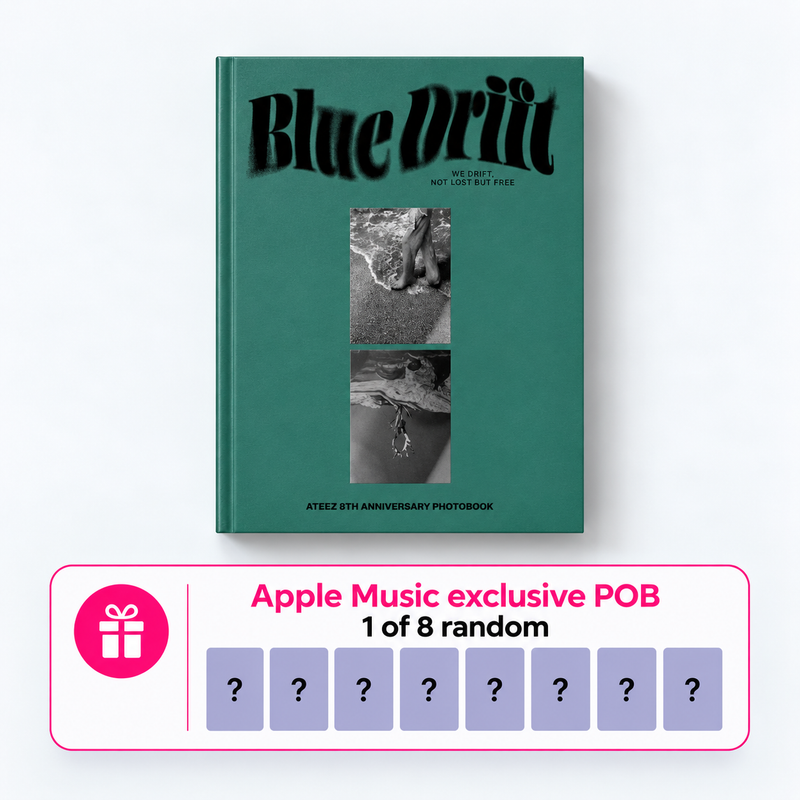 [Pre-Order] ATEEZ 8th Anniversary PHOTOBOOK Blue Drift + Apple Music POB