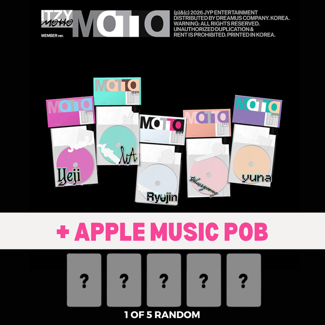 Itzy 12th mini album motto member version apple music pob pre-order benefit