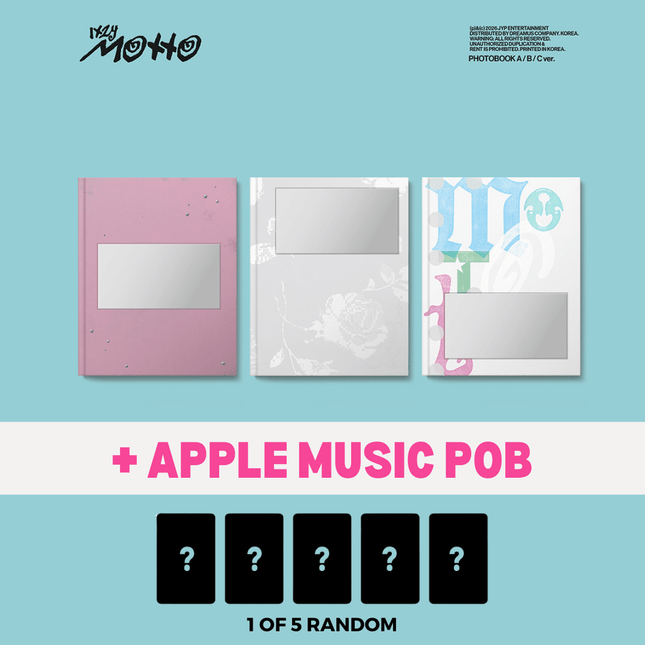 Itzy 12th mini album motto photobook version apple music pob pre-order benefit