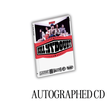 itzy kill my doubt signed; itzy kill my doubt autographed; signed itzy album; Autographed itzy album