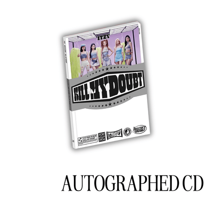 itzy kill my doubt signed; itzy kill my doubt autographed; signed itzy album; Autographed itzy album