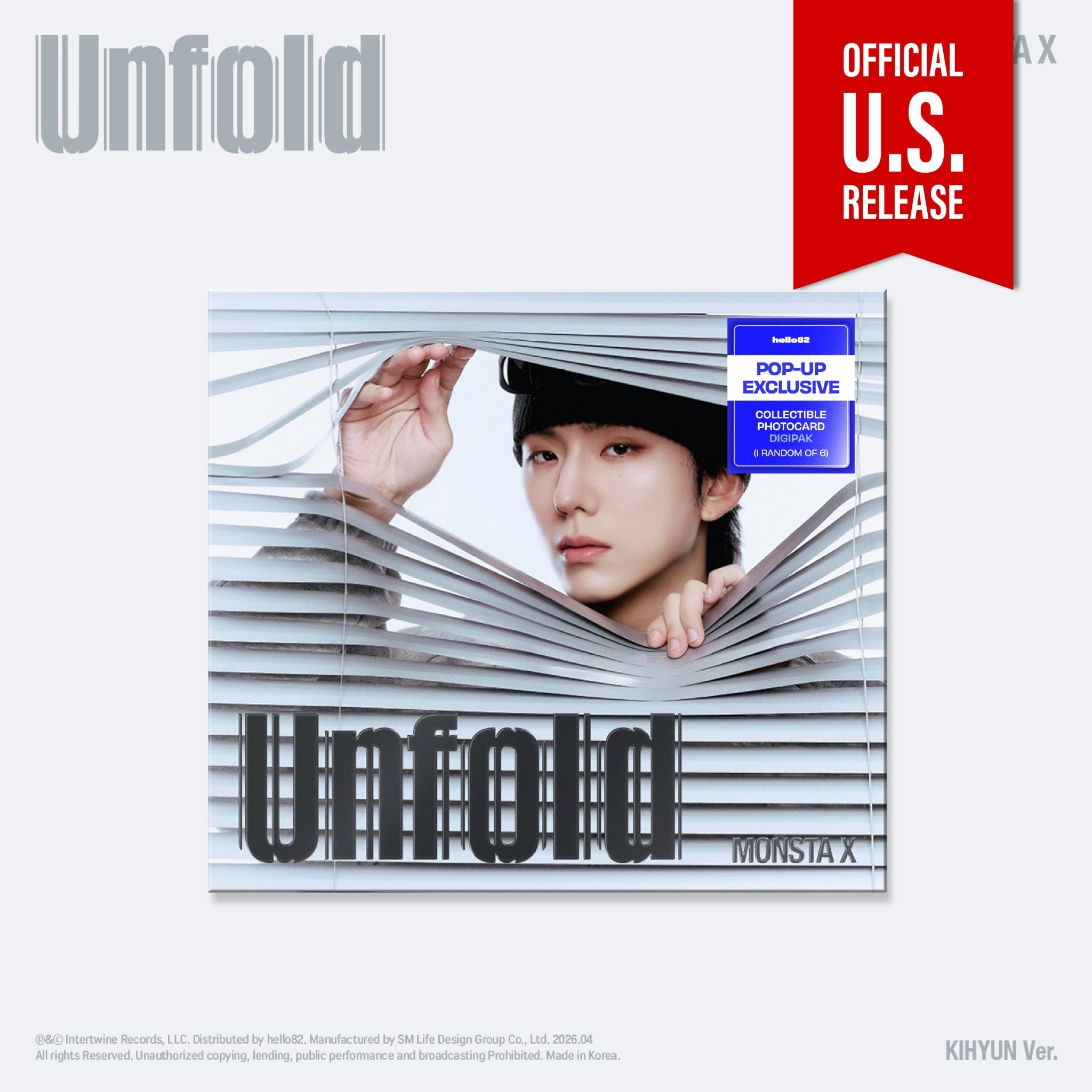 MONSTA X UNFOLD Digipack Pop-Up Excl | All 6 Members – Kpop Exchange