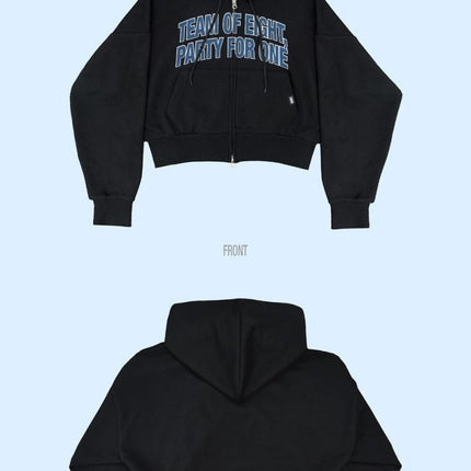 [PRE-ORDER] ATEEZ [8ROOM Pop-Up MD] Crop Zip-Up Hoodie