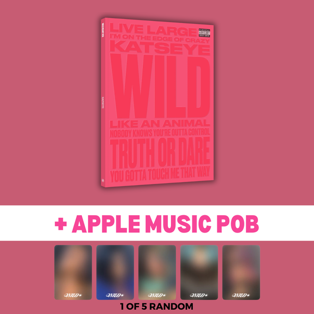Katseye WIld the 3rd EP photobook version apple music Pre order benefit POB