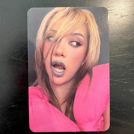 KATSEYE Megan WILD Makestar POB unreleased selfie photocard, official Makestar pre-order benefit, 55 × 85 mm. 