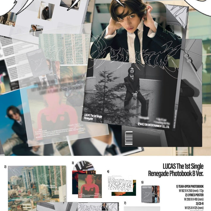 LUCAS 1st Single Album - Renegade [Photobook Ver] – Kpop Exchange