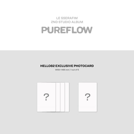 Le Sserafim 2nd Studio Album Pureflow Part 1 Photobook Version Hello82 Exclusive Photocard
